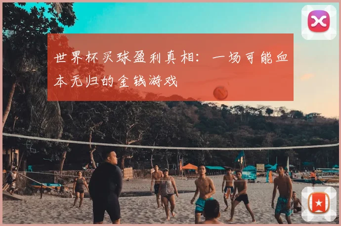 世界杯买球盈利真相:一场可能血本无归的金钱游戏